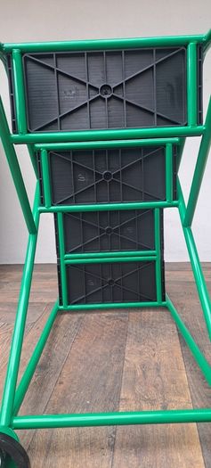 Mobile step ladder-3 steps/deep platform