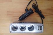 Car Cigarette Lighter Splitter 3Way and USB