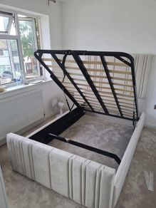 New Bed Frame Double Size Bed King Size Bed -Gaslift Bed-Ottoman Beds- 4ft Beds 4ft6 Bed 5ft Bed 6ft Bed Double Bed Small Double Bed King Bed Superking Bed Single Bed -Bed with Mattress Bed Frame