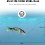 Fishing Lures Life-like pike lures,trout lures for freshwater salt water, sea fishing tackle baits, 5pcs 4.3 inch big fishing spinners lure kit Image 5
