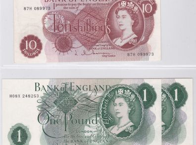 England "Hollom" notes x 3