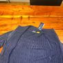 Polo Ralph Lauren Cable Knit Zip Cardigan Navy Blue Image 7