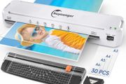 A3 Laminator with 30 Laminating Pouches - Fast 60s Warm Up &amp; 355mm/min Lamination, All-in-1 Laminator Machine with Never Jam Technolagy, Support A3/A4/A5/A6, Perfect for Office Home School