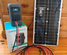 Anker SOLIX C200 DC Power Bank Station (60,000mAh), 192Wh Portable Power Station, LiFePO4 Battery, 200W + 100w Solar Panel