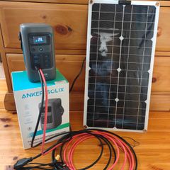 Anker SOLIX C200 DC Power Bank Station (60,000mAh), 192Wh Portable Power Station, LiFePO4 Battery, 200W + 100w Solar Panel