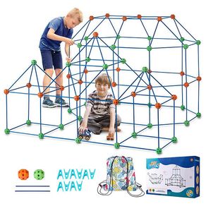 Fort Building Kit STEM Construction Toy 120PC or 240PC Castle PlayToy Set