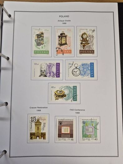 Poland stamps in album 1984 -1996