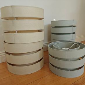 4 x Trio Cylinder Lamp shades