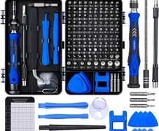 NEW SALE | Precision Screwdriver Set, DIY Repair Tool Kit with 101 Screw Driver Bits, TOPWAY 122 in 1 Mini Hand Work Electronic Repair Kit with Magnetic Mat