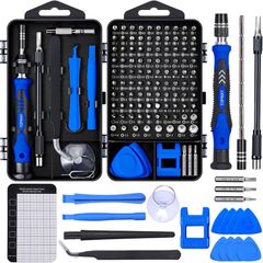 NEW SALE | Precision Screwdriver Set, DIY Repair Tool Kit with 101 Screw Driver Bits, TOPWAY 122 in 1 Mini Hand Work Electronic Repair Kit with Magnetic Mat