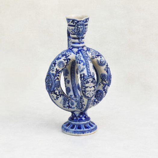 Antique German Westerwald Salt Glazed Ewer.