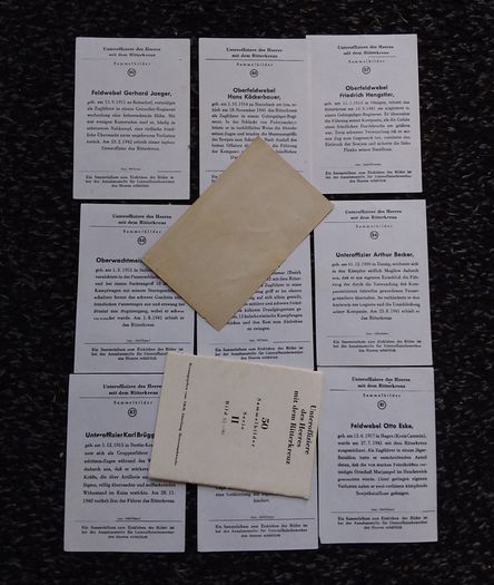 RARE : WW2 Original German Knights Cross Recipients Collector's Pack