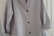Made in Italy Grey Hooded Coat