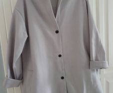 Made in Italy Grey Hooded Coat