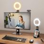 5" Desk Ring Light with Stand, LED Ring Light for Laptop Monitor, Video Conference Lighting, Zoom Meeting Light for Video Calls Selfie Makeup PC Webcam, Phone Holder with Continuous Output Lighting Image 2