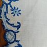 vintage linen, linen traycloth, hand embroidery Image 4