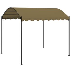 Gazebo 4x3x2.6 m Taupe 180 g/sq. meter