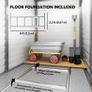 Galvanised Metal Garden Shed with Foundation Kit Image 4