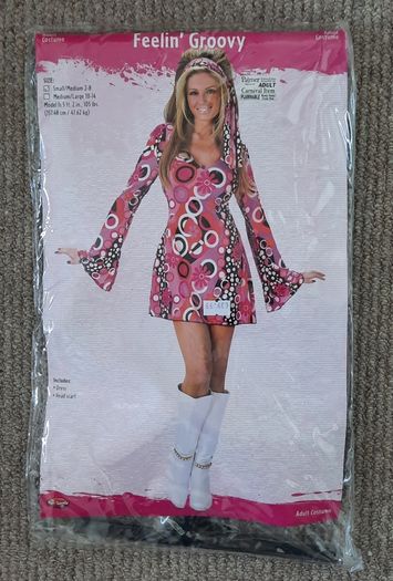 Halloween Fancy Dress Adult Costume 'Feelin Groovy' 70s