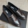 Dune Pewter Leather Loafers Image 2
