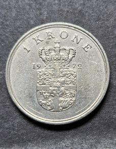 Denmark 1 Krone 1972 Coin