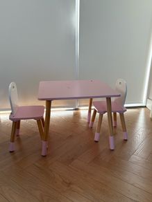 Children's wooden table & chairs
