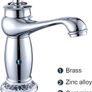 Luxury Victorian Basin Mixer Taps Chrome Mono Bathroom Cloakroom Sink Tap Hot and Cold Classic Faucet (Chrome) Image 2