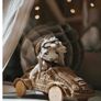 Rattan Toy Car with working Wheels Image 2