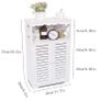 Bathroom Cabinet,Waterproof  Bathroom Floor Cabinet,Storage Cupboard Unit,White Bathroom Storage Organizer,Free Standing Cabinet,Compact Cabinet Store Bathroom Accessories Image 7