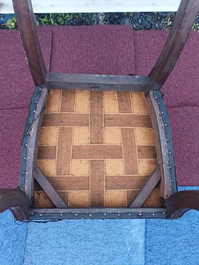 19th-century Regency period oak dining chair