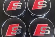 Audi S Line 60mm Caps (Black) Free Post