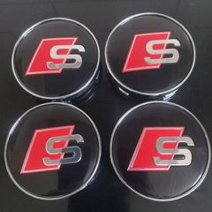 Audi S Line 60mm Caps (Black) Free Post