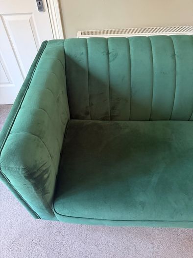green 3 seater couch