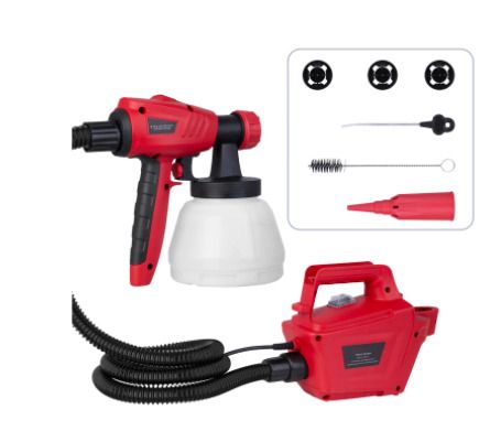 BRAND NEW 800W Electric Spray Gun 1300ML Large Capacity High Power Paint Sprayer 3 Nozzle Sizes Adjustable Power Tools