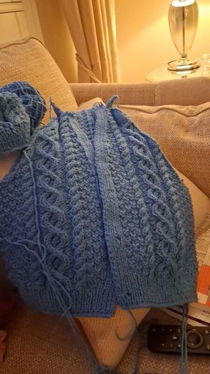 Hand knitted