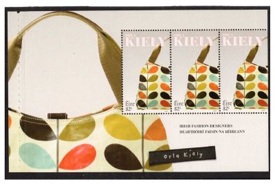 2010 Ireland Irish Fashion Designers Booklet Pane featuring Orla Kelly Mint Never Hinged (MNH). Hibernian HP193