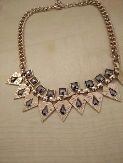 River Island Gold and Dark Silver necklace