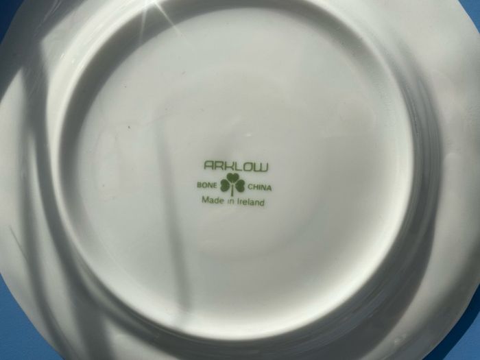 Arklow bone china trio and plates