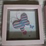 Ikea flower wall lamp and 2x 3d butterfly frames Image 4