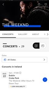The Weeknd x 4 Pitch Standing (Sat 22nd)