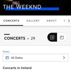 The Weeknd x 4 Pitch Standing (Sat 22nd)