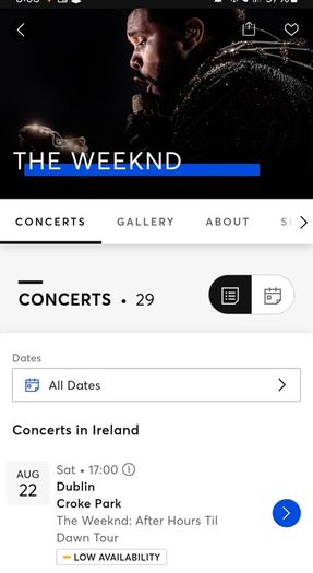 The Weeknd x 4 Pitch Standing (Sat 22nd)