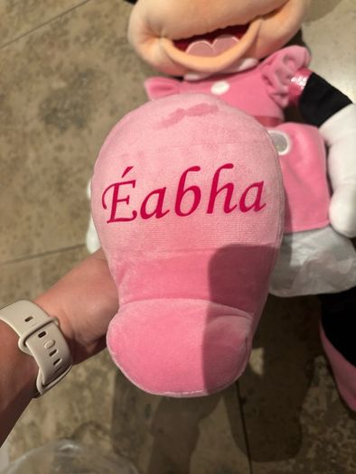 Minnie Mouse personalised teddy Eabha