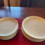 DENBY New REDUCED.  6 dinner plates and 6 luncheon plates in Linen coupe . All new and unused Image 3
