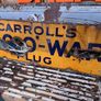 Vintage Roached Enamel Sign Image 2
