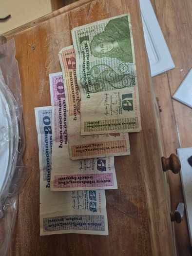 old irish bank nots job lot