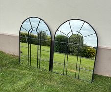 Pair of M&S medium arch wall mirrors