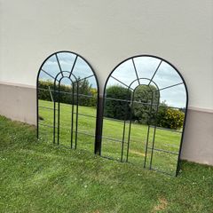 Pair of M&S medium arch wall mirrors