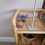 rattan bedside table/shelf Image 3