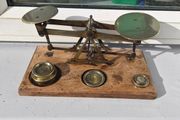 old brass post office weighing schales